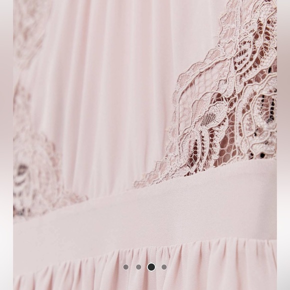 ASOS TNFC Bridesmaid Maxi Dress with Open Back and Lace - Picture 3 of 4